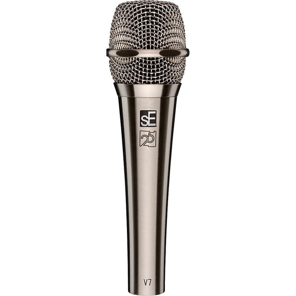 sE Electronics V7 Studio-Grade Supercardioid Handheld Microphone - 25th Anniversary Nickel