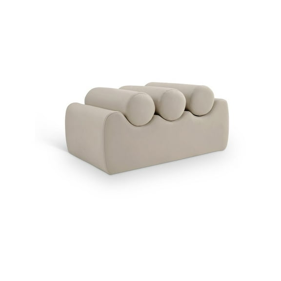 Meridian Furniture Rumble Taupe Vegan Leather Bench