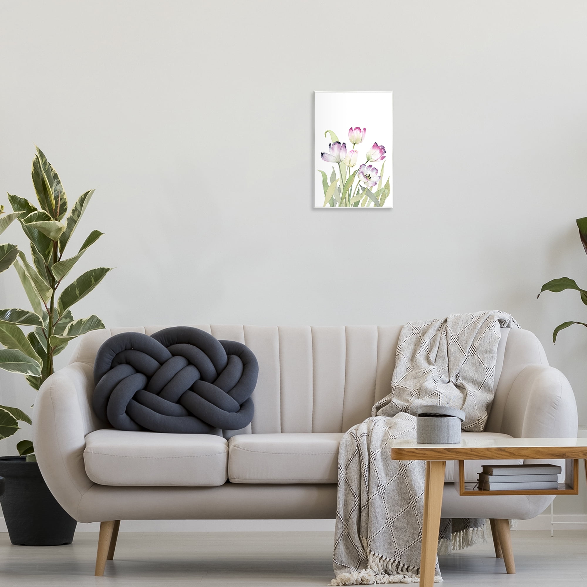 Stupell Industries Fresh Garden Tulips Botanical & Floral Painting Unframed Art Print Wall Art, 10 x 15