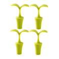 thumbnail image 3 of WHAMVOX Silicone Wine Stopper with Leaf Shape Design for Bottle Use Green Color Reusable and 4 Pieces, 3 of 8