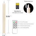 thumbnail image 5 of 6-pack batteridrivna LED-ljus med fjärrkontroll och timer,flimrande varmt vitt ljus för fönster, juldekor, hem, bröllop, elfenben, 5 of 5