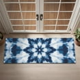 thumbnail image 2 of Blue White Tie Dye Mandala Pattern Door Rugs,Washable Non Slip Door Mats Indoor,Decorative Door Mats,Entry Mat Indoor for Entrance,Bedroom,Kitchen,Bathroom,16"x47", 2 of 6