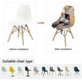 thumbnail image 5 of Stretch Shell Chair Covers,Printed Mid Century Modern Chair Slipcovers Non-slip Anti-Dust Removable Washable Soft Spandex Chair Protector Cover for Dining Room Living Room-2-D, 5 of 7