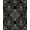 Black Gray, Pattern 12, variant on Design&I 8'x10' Washable Area Rug Sleek Flatweave Pet Friendly Ornate Victorian Scrollwork Border Accents Gothic Insect With Playful Expressive for King Size Bedroom, Under Bed