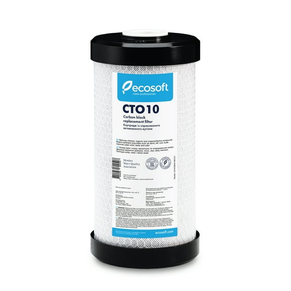 Ecosoft Carbon Block Replacment Filter Product Size 4.5 in. Х 10 in.