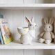 thumbnail image 5 of CaiYueKe Easter Ceramic Bunny Rabbit Ornament Hand Painted Figurine Egg Holder Decor Spring Home Tabletop Mantel Decoration Holiday Party Centerpiece Gift, 5 of 7