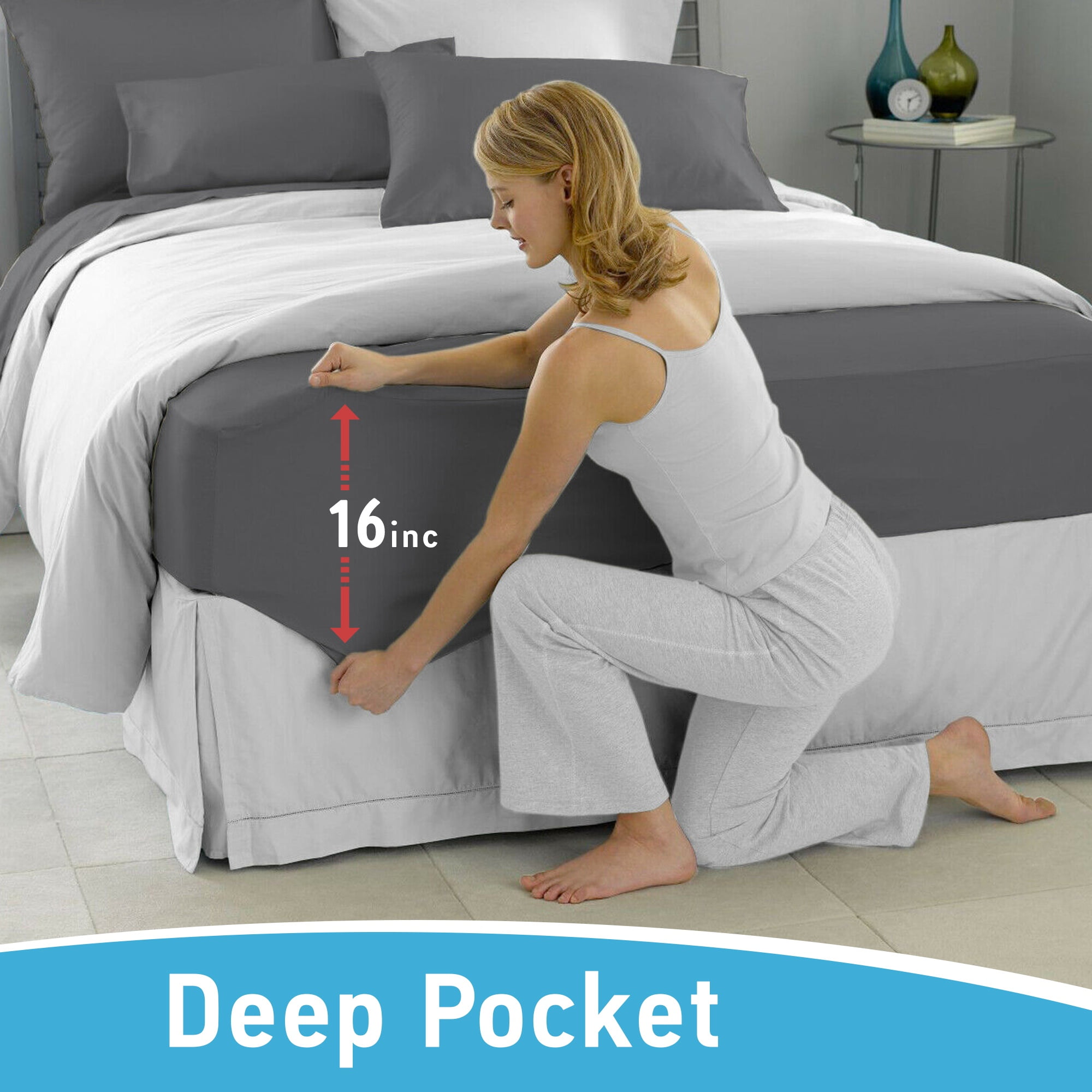 Comfylife Queen Size Bed Sheet Set Bamboo Derived Rayon Deep Pockets, Moisture Wicking, No Fading, Softer Than Cotton- 4 Pieces , Burgundy