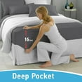 thumbnail image 4 of Comfylife Luxury 1800 Series Bamboo Derived Rayon Bed Sheet Set -Deep Pockets, Moisture Wicking, No Fading, Softer Than Cotton- 4 Pieces -Queen Size, Aqua, 4 of 6