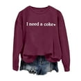 thumbnail image 4 of Women's Winter Fashion Sweatshirt Festive Christmas Print Round Neck Top Christmas Hoodie Zip up Fit Apparel Knit Sweater Shorts Set Alien Hoodies Women Going Out Tops Women Ladies Hoodies with Zipper, 4 of 4
