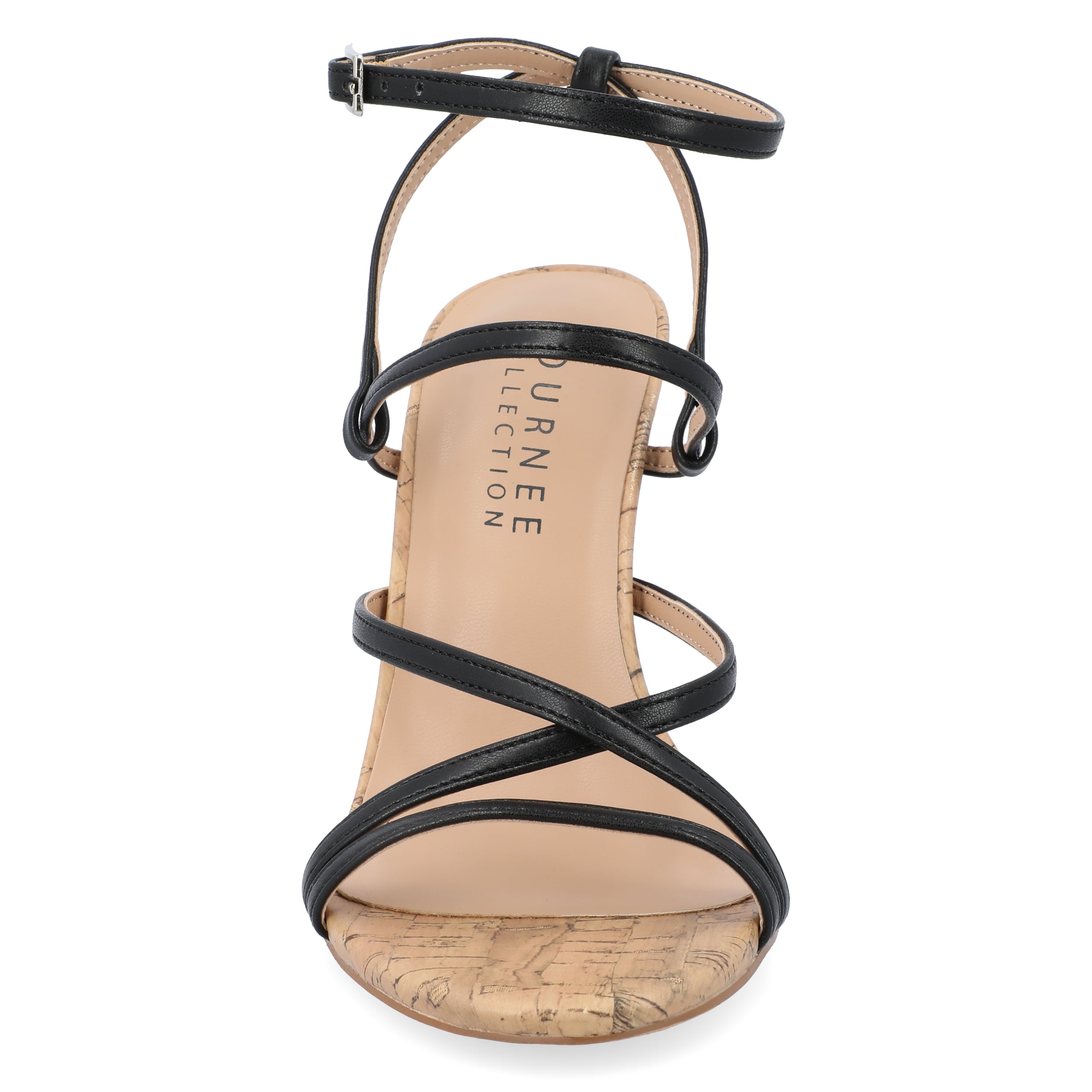 Journee Womens Fylissa Multi Strap Stiletto Open Toe Sandals