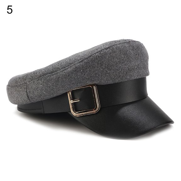Women Yacht Captain Sailor Hat, Newsboy Cabbie Peaked Beret Cap