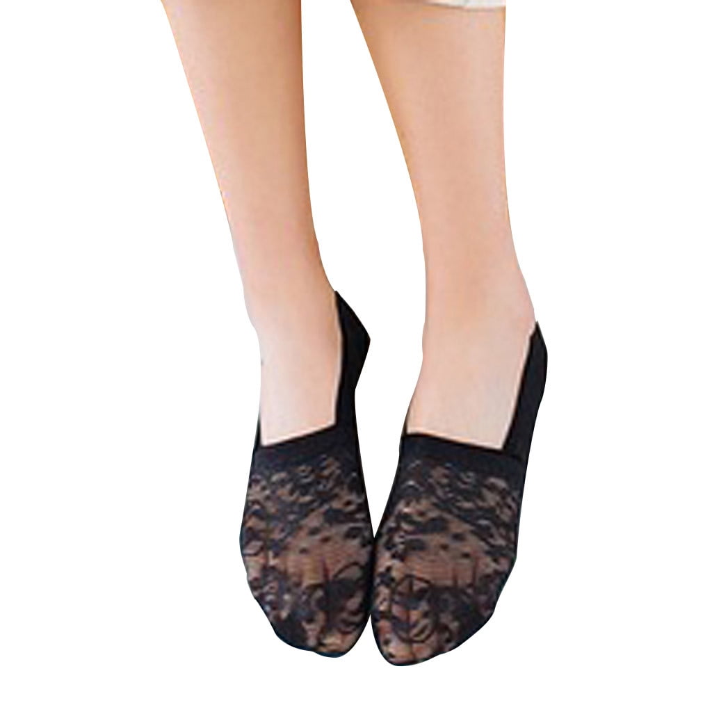 Diufon Women's Lace No Show Socks Breathable Mesh Low Cut Thin