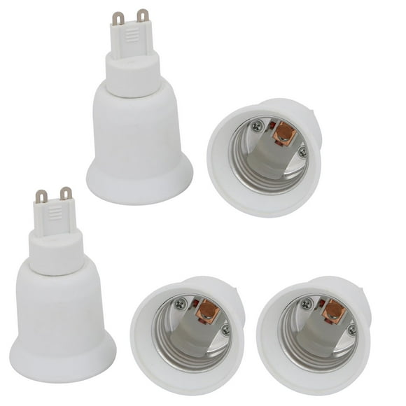 Unique Bargains 5 Pcs G9 to E27 Extender Adapter Converter Lamp Bulb Socket Holder