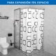 thumbnail image 2 of Barra de baño extensible 80-140 cm barra angular para cortina de ducha, 2 of 8