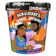 Ben & Jerry's Change Is Brewing Coffee Ice Cream Cage-Free Eggs Kosher Milk, 1 Pint 1 Count