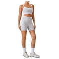 thumbnail image 5 of Women's Solid Backless Tracksuit Set, Spaghetti Strap Cami Top & High Waist Skinny Shorts, Ladies Sportswear, Summer Outfits 2024, Women Sport & Outdoor Clothing, 5 of 6