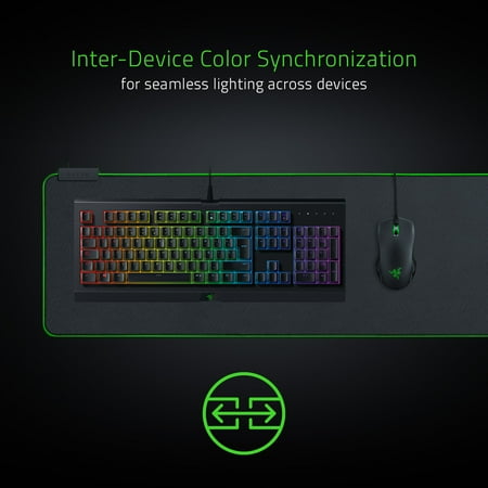 Razer - Goliathus Extended Chroma Gaming Mouse Pad with RGB Lighting - Black