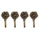 thumbnail image 1 of 4Pcs Metal Rose Flower Cortina Tie Back Tieback Titulares  de Pared DecoracióN, 1 of 1