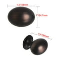 thumbnail image 5 of Utopia Alley 5pcs Danbury Oval Cabinet Ring Pull Knob - Decorative Cabinet Drop Pull Knobs- Vintage Cabinet Hardware with Hand Finished Oil Rubbed Bronze - Metal Drawer Pull Knobs 1.3", 5 of 7