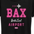 thumbnail image 3 of Barbie the Movie - BAK - Barbie Land Airport - Women's Short Sleeve Graphic T-Shirt, 3 of 5