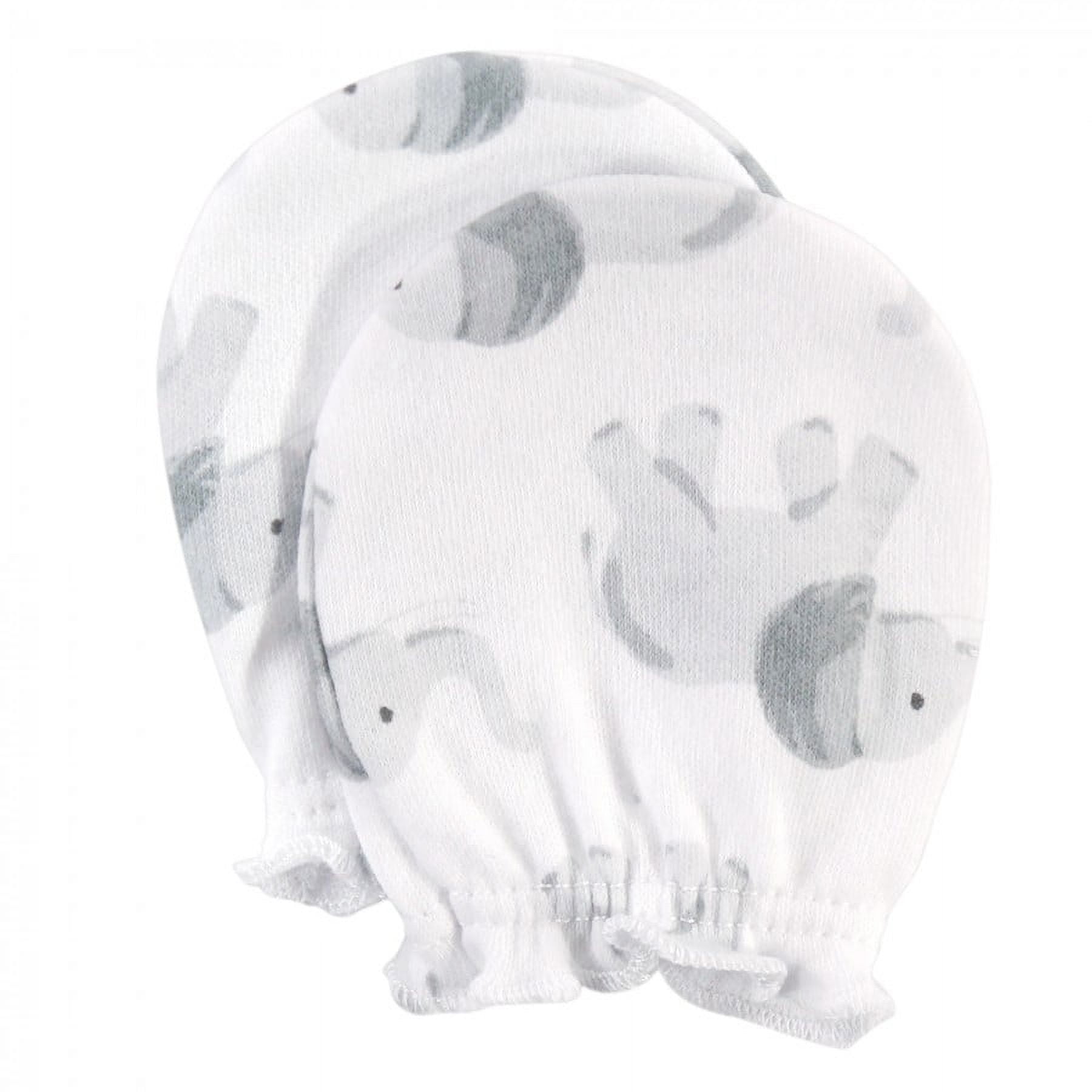 Hudson Baby Infant Cotton Scratch Mittens 10pk, Gray