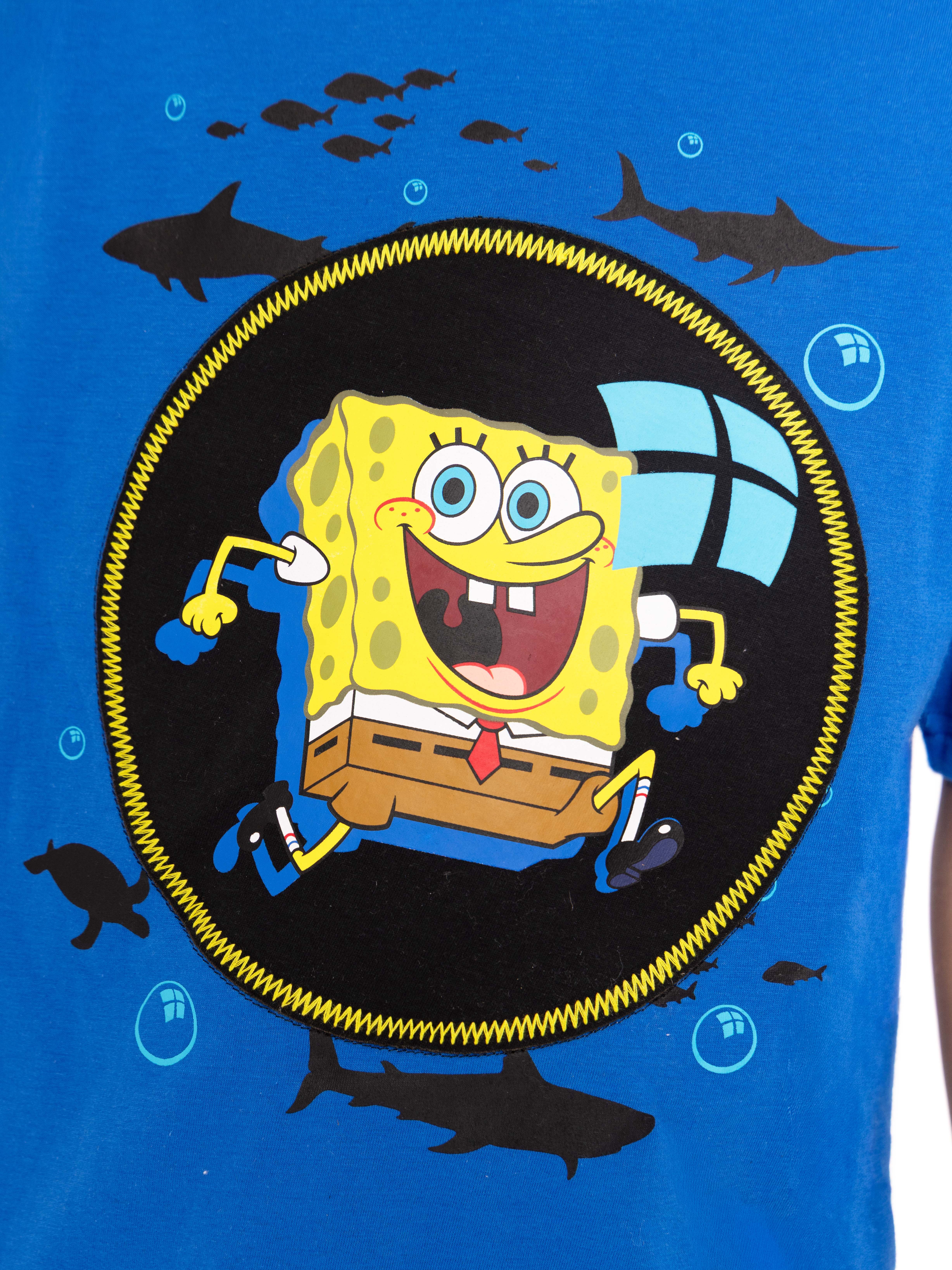 SpongeBob SquarePants Boys Short Sleeve Graphic Tee and Shorts Set, 2-Piece, Sizes 4-16