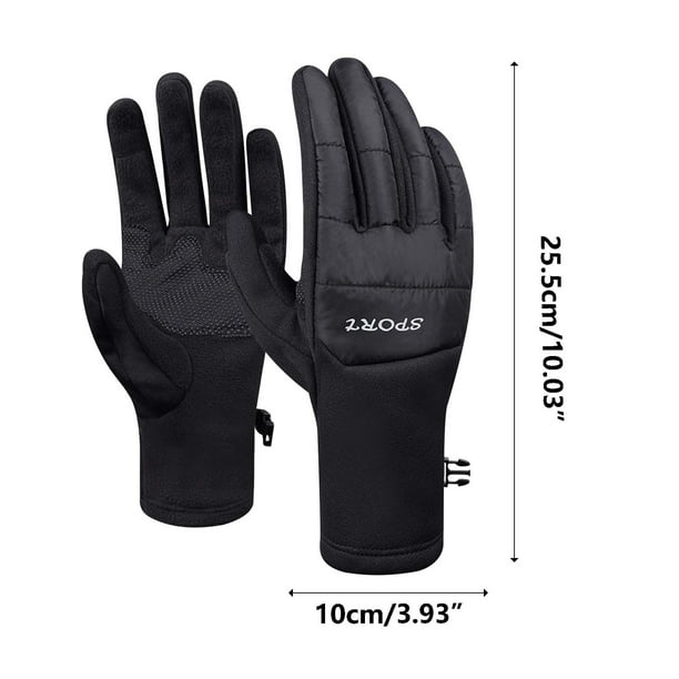 Xihbxyly Guantes de Equitación de Invierno, Palma de Cuero Súper Cálida, Correa Ajustable y Antideslizante, Resistentes Al Agua, Ideales para Múltiples Actividades Al Aire Libre: Esquí, Escalada, Cic