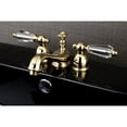 thumbnail image 2 of Kingston Brass KS3952WLL Wilshire Mini-Widespread Bathroom Faucet, Polished Brass, 2 of 3