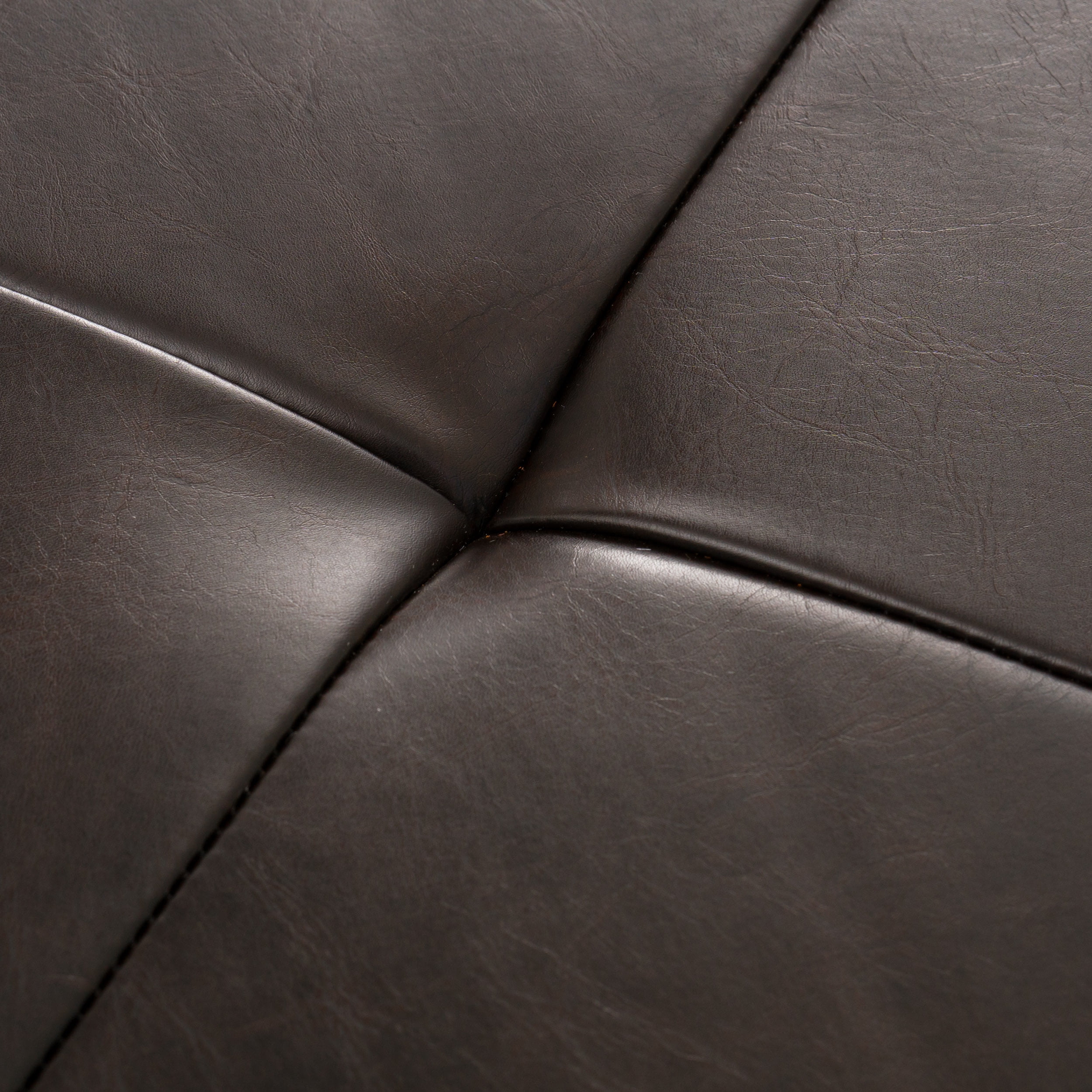 Noble House Franklin Rectangular Faux Leather Storage Ottoman, Brown