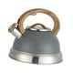 thumbnail image 4 of Hervidor de agua de acero inoxidable con silbato fuerte, apto para diversas estufas, tetera, tetera para senderismo, barbacoa, picnic al aire libre Gris, 4 of 8