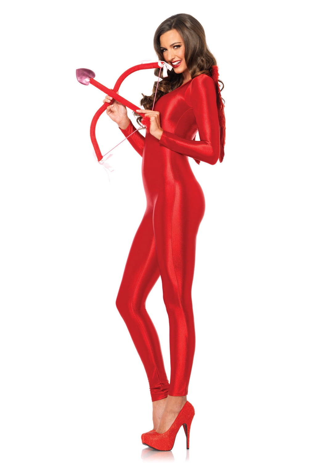 Leg Avenue Women's Sexy Spandex Catsuit Red Bodysuit 