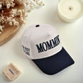 thumbnail image 2 of Vintage Two-Tone Women's Baseball Cap, Mommin Trucker Hat for Women & Men, Adjustable Baseball Cap, Mother Day Ponytail Hat, 2 of 15