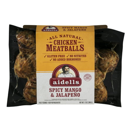 Aidells® Chicken Meatballs, Spicy Mango & Jalapeño, 12 oz. (Fully ...