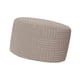 thumbnail image 4 of Funda elástica para taburete redondo tipo otomana, funda elástica redonda para tapicería Caqui, 4 of 9