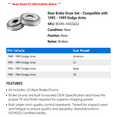 thumbnail image 2 of Rear Brake Drum Set - Compatible with 1985 - 1989 Dodge Lancer 1986 1987 1988, 2 of 2