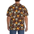 thumbnail image 5 of Sigee Skulls Print Men's Shirts Casual Button Down Short Sleeve Summer Beach Shirt Hawaiian Vacation Shirts Tee Shirt-Large, 5 of 7
