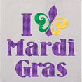 thumbnail image 4 of Inktastic I Love Mardi Gras Tote Bag, 4 of 4