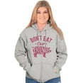 thumbnail image 3 of Dont Eat Friends Vegan Vegetarian Zip Up Hoodie Men's Women's Brisco Brands X, 3 of 5