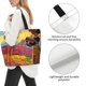thumbnail image 3 of Balery Beautiful African Woman Bolsa Tote Estilo Estético con Cremalleras, Bolsa de Hombro, Bolsa de Compras Grande y Plegable, 3 of 8