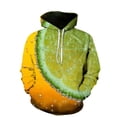 thumbnail image 2 of Sudadera con capucha con estampado 3D divertido de fresa naranja para hombre, sudaderas de manga larga con estampado de kiwi y uva, sudaderas con capucha geniales para mujer, 2 of 5