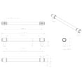thumbnail image 5 of Jeffrey Alexander 775-160 Carmen 6-5/16" (160 Mm) Center To Center Glam Clear Acrylic, 5 of 7