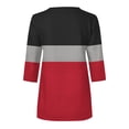 thumbnail image 4 of RQYYD Womens Sweatshirts Half Zip Fleece Pullover Tops Color Block Quarter Zipper Hoodies Fall Winter Clothes, 4 of 5