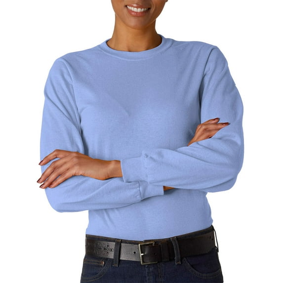 Jerzees Men's Long Sleeve T-Shirt - 29LS - Medium - Light Blue