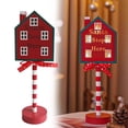 thumbnail image 1 of ⚡ Big Sale ! Christmas Decorations North Pole Sign With LED Light Xmas Tabletop Stand Decor For Indoor Home Holiday Party Decorative Christmas Street Sign Housewarming Gift, 1 of 9