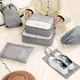 thumbnail image 4 of Set de 6 cubos de viaje con bolsa para zapatos, estuche para dispositivos electrónicos y organizador de cosméticos | Organizadores de equipaje para maletas | Bolsas ligeras de poliéster para guardar, 4 of 7