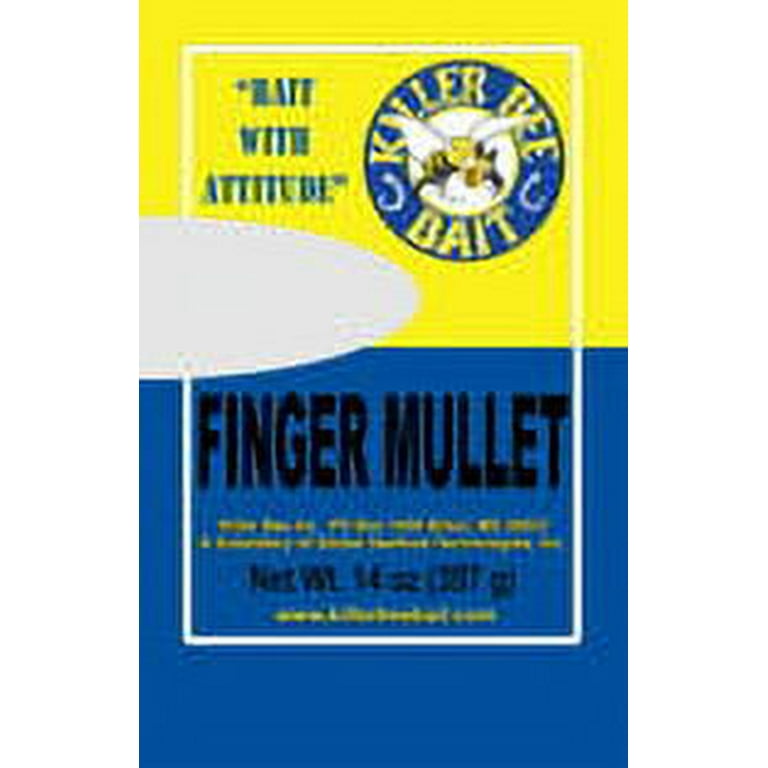 Killer Bee Bait Frozen Finger Mullet 14 oz.