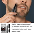 thumbnail image 4 of Beard Filler Pen, Black Beard Forked Four Natural Waterproof Filling Brush Set, 4 of 5