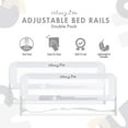 thumbnail image 2 of Dream On Me Adjustable Mesh Bed Rail in White, Two Height Levels, Breathable & Durable Fabric, Lightweight and Portable Bed Rail for Toddlers, 2 of 7