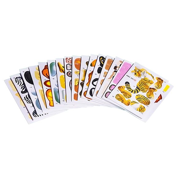 HHBEAUTY 25 Pcs Educational 3D Cartoon Puzzle Toys for Kids,3D Animal Dinosaur Airplane Insect Learning Educational Toys Paper Puzzle Game for DIY Crafts Birthday Gifts