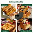 thumbnail image 2 of 1lb & 2.2lb  Pullman Bread Pan Set with Covers - Toolkit Included, Square Loaf Molds for Sandwich Bread & Sourdough, Complete Baking, 2 of 8